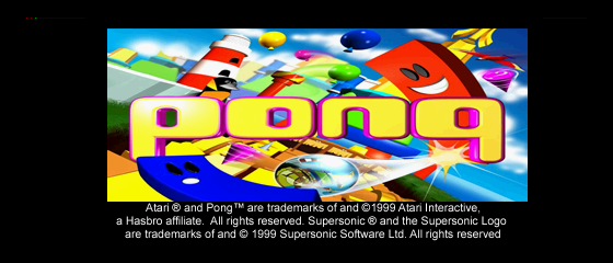 Pong: The Next Level Title Screen